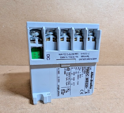 ALLEN BRADLEY 700DC-MB220D24 700-M MINIATURE CONTROL RELAY, 2 N.O. / 2 N.C., BIFURCATED CONTACTS, 24V DC W/ INTEGRATED DIODE