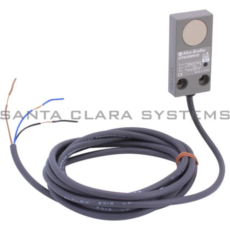 ALLEN BRADLEY 871FM-D5NP25-E2 PROXIMITY SENSOR, 3-WIRE DC PLASTIC HOUSING, FLAT OR SURFACE MOUNT, METAL FACE, 25X50X10MM SENSOR SIZE, FACE SENSING, 5MM SENSING DISTANCE, SHIELDED, ALLEN BRADLEY 871FM-D5NP25-E2 PROXIMITY SENSOR, 3-WIRE DC PLASTIC HOUSING, FLAT OR SURFACE MOUNT, METAL FACE, 25X50X10MM SENSOR SIZE, FACE SENSING, 5MM SENSING DISTANCE, SHIELDED,