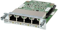 Four port 10/100/1000 Ethernet switch interface card
