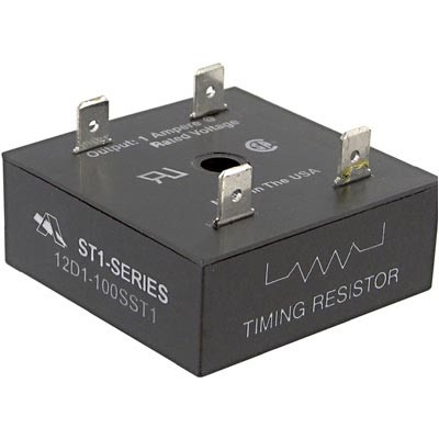 AMPERITE 12D1-100SST1 TIME DELAY RELAY, SPST-NO, 100SEC, 12VDC; CONTACT CONFIGURATION:SPST-NO; NOM INPUT VOLTAGE:12V DC; DELAY TIME RANGE:1S TO 100S; TIMING ADJUSTMENT:RESI