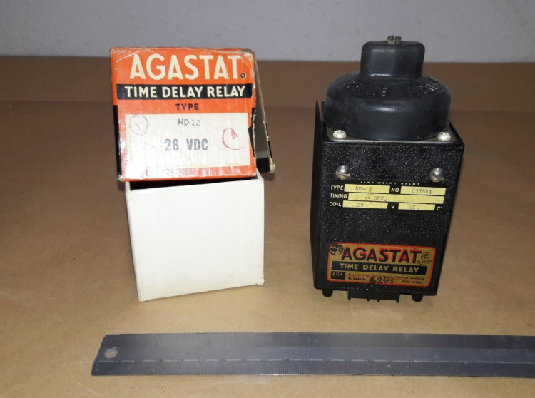 AGASTAT ND-12 TIME DELAY RELAY 28VDC AGASTAT ND-12 TIME DELAY RELAY 28VDC