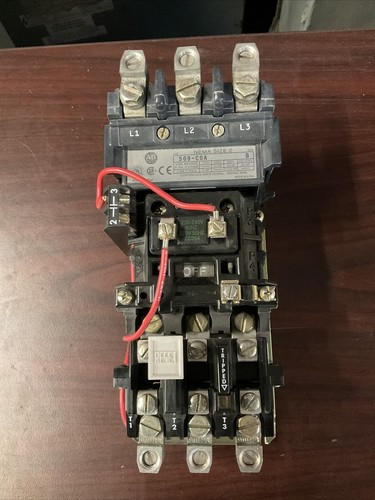 ALLEN BRADLEY 509-COA AVAILABLE FROM RCC, NEMA FULL VOLTAGE NON-REVERSING STARTER,SIZE 2,230-240V 60HZ,OPEN TYPE WITHOUT ENCLOSURE, WITH EUTECTIC ALLOY OVERLOAD RELAY ALLEN BRADLEY 509-COA AVAILABLE FROM RCC, NEMA FULL VOLTAGE NON-REVERSING STARTER,SIZE 2,230-240V 60HZ,OPEN TYPE WITHOUT ENCLOSURE, WITH EUTECTIC ALLOY OVERLOAD RELAY