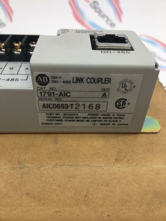 ALLEN BRADLEY 1791-AIC ISOLATED LINK COUPLER 24VDC 70MA