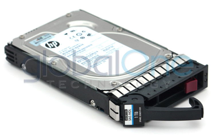 HP 1TB 3.5" LFF 6G Dual Port SAS 7.2K RPM Midline Hot Plug Hard Drive HP 1TB 3.5" LFF 6G Dual Port SAS 7.2K RPM Midline Hot Plug Hard Drive