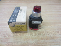 ALLEN BRADLEY 800T-PT26R 30.5MM TYPE 4/13 PILOT LIGHT, XFMR, PUSH-TO-TEST,