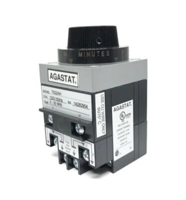 AGASTAT 1-1423162-2 RELAY 15AMP 120VAC DPDT 3-30MIN
