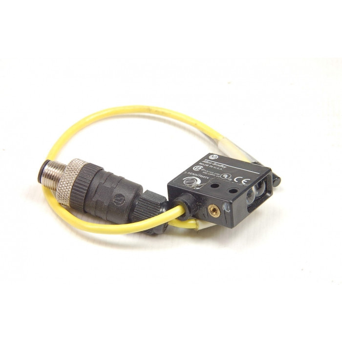ALLEN BRADLEY 42SMU-7250-QD PHOTOELECTRIC SENSORS, CLEARSIGHT, MINIATURE RECTANGULAR, MINIATURE RECTANGULAR, LINEAR POLARIZED SENSOR, SENSING RANGE 1.5 M, 11 - 28 VDC, NPN, COMPLEMENTARY OUTPUTS, QD 4 PIN MICRO