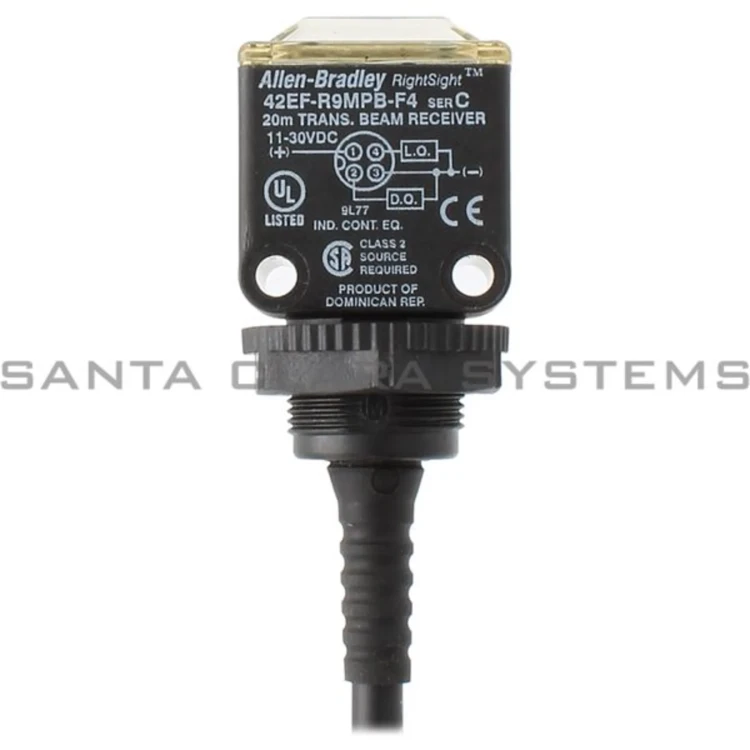ALLEN BRADLEY 42EF-R9MPB-Y4 PHOTOELECTRIC SENSOR RECEIVER PNP RIGHTSIGHT