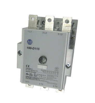 ALLEN BRADLEY 100-D115KN11 CONTACTOR 63KW/400V, 3 POLE, CONV. COIL 110V50/60HZ,AUX. CONT. 1NO+1NC