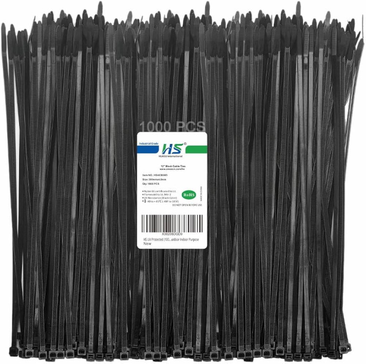 3M 6273 PRICE/EA (MIN PURCH= 1000) 12" BLACK CABLE TIE STANDARD - 50LB (BULK) 3M 6273 PRICE/EA (MIN PURCH= 1000) 12" BLACK CABLE TIE STANDARD - 50LB (BULK)
