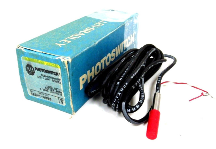 ALLEN BRADLEY 40BY1-4000 PHOTOELECTRIC SENSOR, 22 SERIES, LED TRANSMITTER, SUB-MINIATURE ALLEN BRADLEY 40BY1-4000 PHOTOELECTRIC SENSOR, 22 SERIES, LED TRANSMITTER, SUB-MINIATURE
