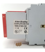 ALLEN BRADLEY 100S-C16ZJ14C SAFETY CONTACTOR, SCREW TERMINALS, 7.5KW/400V, COIL 2 TERMINALS, COIL TERMINALS AT LINE SIDE, CONTROL VOLTAGE 24V DC, 1 N.O. + 4 N.C. AUXILIARY CONTACT, SINGEL PACK