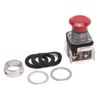 ALLEN BRADLEY 800T-FXTP16RA 30.5MM TYPE 4/13 2 POS. PB-ILLUM., PUSH-PULL/TWIST, RED, MUSHRM HD, INCAND., 120V AC 50/60 HZ, 1 NO-1 NC