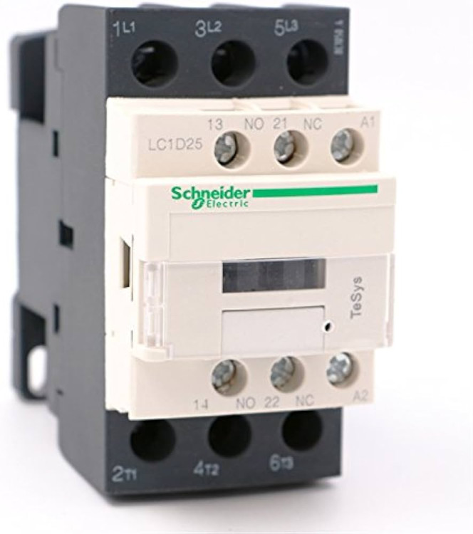 GROUPE SCHNEIDER LC1-D25G7  CONTACTOR 25AMP 3POLE 120VAC W/1NO/NC AUXILIARY