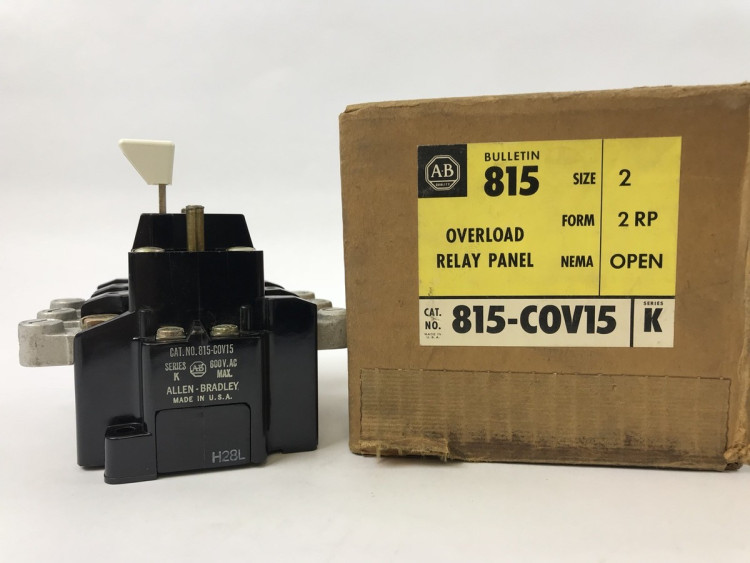 ALLEN BRADLEY 815-COV15 RELAY OVERLOAD PANEL ALLEN BRADLEY 815-COV15 RELAY OVERLOAD PANEL