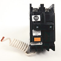ALLEN BRADLEY 1492-MCGA215 GFCI DEVICE, 1 INCH WIDE, 10 KA AIC, 2-POLE, 15 AMP