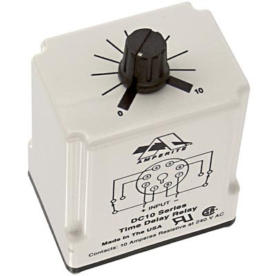 AMPERITE 12DP1-60SDC TIME DELAY RELAY, DPDT, 60SEC, 12VDC; CONTACT CONFIGURATION:DPDT; NOM INPUT VOLTAGE:12VDC; DELAY TIME RANGE:1S TO 60S; TIMING ADJUSTMENT:KNOB; RELAY M AMPERITE 12DP1-60SDC TIME DELAY RELAY, DPDT, 60SEC, 12VDC; CONTACT CONFIGURATION:DPDT; NOM INPUT VOLTAGE:12VDC; DELAY TIME RANGE:1S TO 60S; TIMING ADJUSTMENT:KNOB; RELAY M