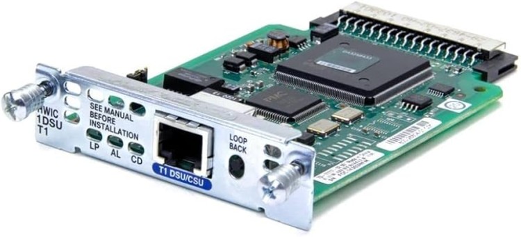 1-Port T1/Fractional T1 DSU/CSU WAN Interface Card 1-Port T1/Fractional T1 DSU/CSU WAN Interface Card