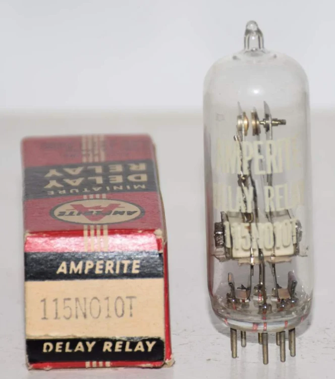 AMPERITE 115NO10T DELAY RELAY TUBE TYPE 9PIN AMPERITE 115NO10T DELAY RELAY TUBE TYPE 9PIN
