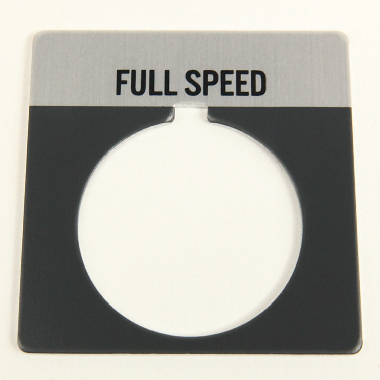 800T LEGEND PLATE,STANDARD,FULL SPEED