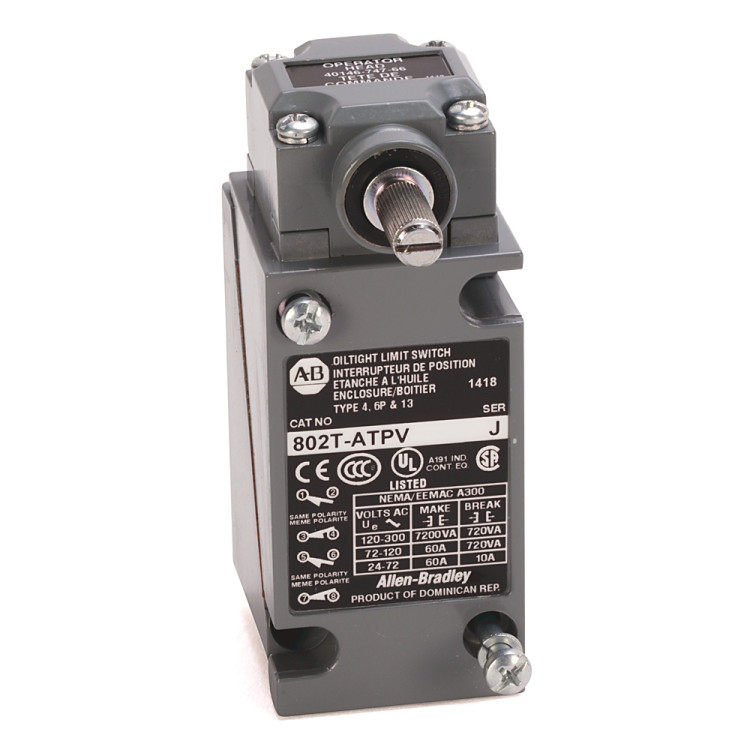 ALLEN BRADLEY 802T-ATE SWITCH,LIMIT 600V AC MAX 10 AMP MAX ALLEN BRADLEY 802T-ATE SWITCH,LIMIT 600V AC MAX 10 AMP MAX