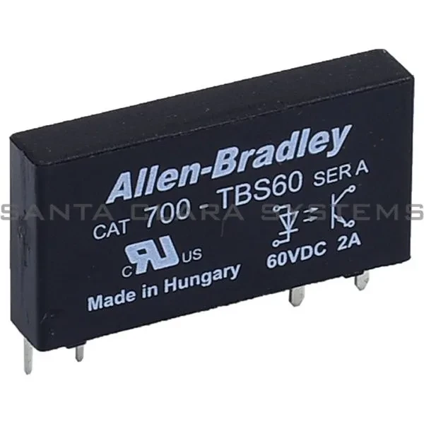 ALLEN BRADLEY 700-TBS-60 Replacement SSR, 1 N.O. SSR - DC, 48V, 110/125V, 120/125V, 220-240V, 240V ALLEN BRADLEY 700-TBS-60 Replacement SSR, 1 N.O. SSR - DC, 48V, 110/125V, 120/125V, 220-240V, 240V