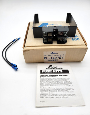 ACME ELECTRIC PL-112704 PRIMARY FUSE KITS , FUSES ARE NOT INCLUDED ACME ELECTRIC PL-112704 PRIMARY FUSE KITS , FUSES ARE NOT INCLUDED