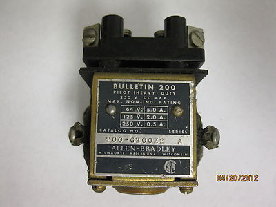 ALLEN BRADLEY 200-G200 RELAY 115 VDC 2 POLES 2NO ALLEN BRADLEY 200-G200 RELAY 115 VDC 2 POLES 2NO