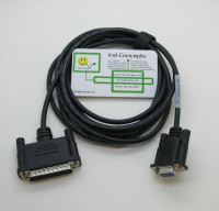 ALLEN BRADLEY 1784-CP10 CABLE ASSY, 10FT/3.20M, IBM AT OR COMPATIBLE CMPTR RS-232 PORT (9 PIN) TO PLC-5 CONTROLLER (25 PIN)