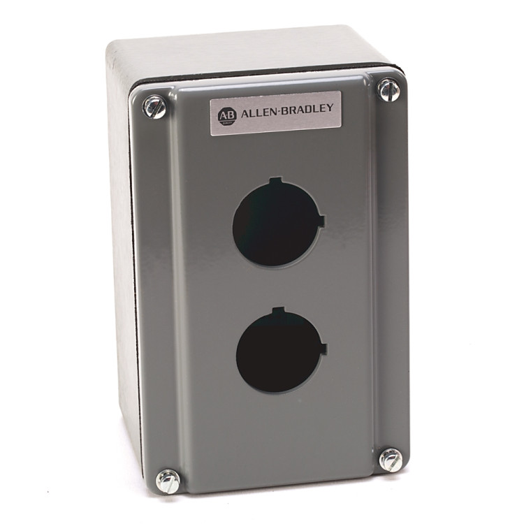 ALLEN BRADLEY 800T-6TZ PUSH BUTTON ENCLOSURE,SURFACE,6 HOLES (ONE VERTICAL ROW),TYPE 4/13