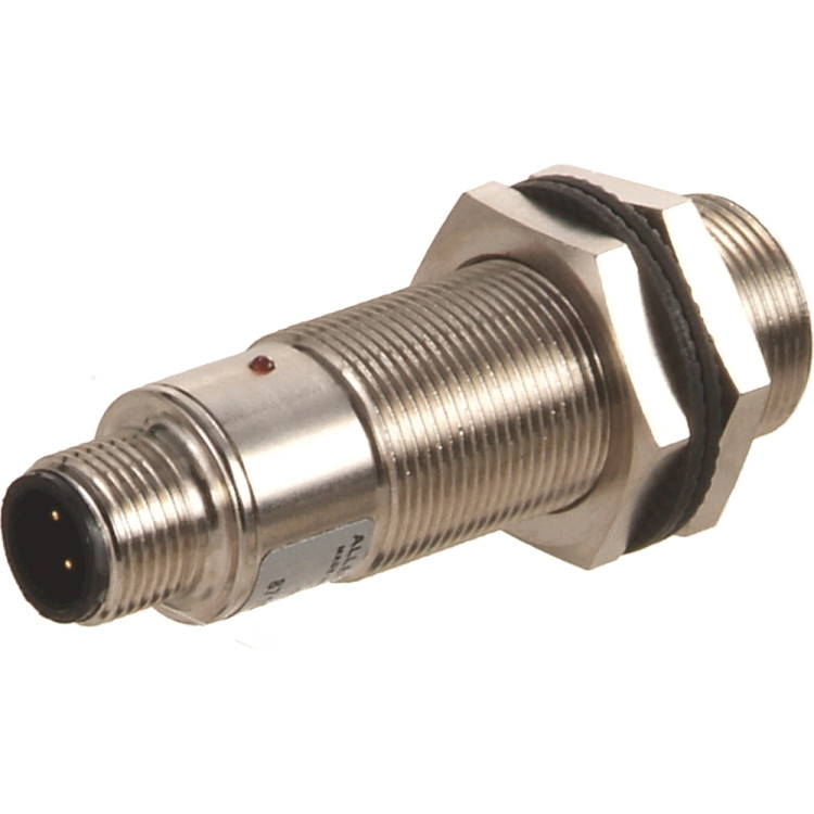 ALLEN BRADLEY 871C-DT5NP18-U2 INDUCTIVE PROXIMITY SENSORS, EXTENDED TEMPERATURE, DC, 3-WIRE, 18 MM DIA, SHIELDED, LENGTH 40 MM, SENSING RANGE 5 MM, PNP, NO, CABLE 2 M ALLEN BRADLEY 871C-DT5NP18-U2 INDUCTIVE PROXIMITY SENSORS, EXTENDED TEMPERATURE, DC, 3-WIRE, 18 MM DIA, SHIELDED, LENGTH 40 MM, SENSING RANGE 5 MM, PNP, NO, CABLE 2 M