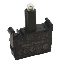 ALLEN BRADLEY 800F-N5R INTEGRATED LED - LATCH MOUNT, 120V AC, RED, PQ = 10 PIECES