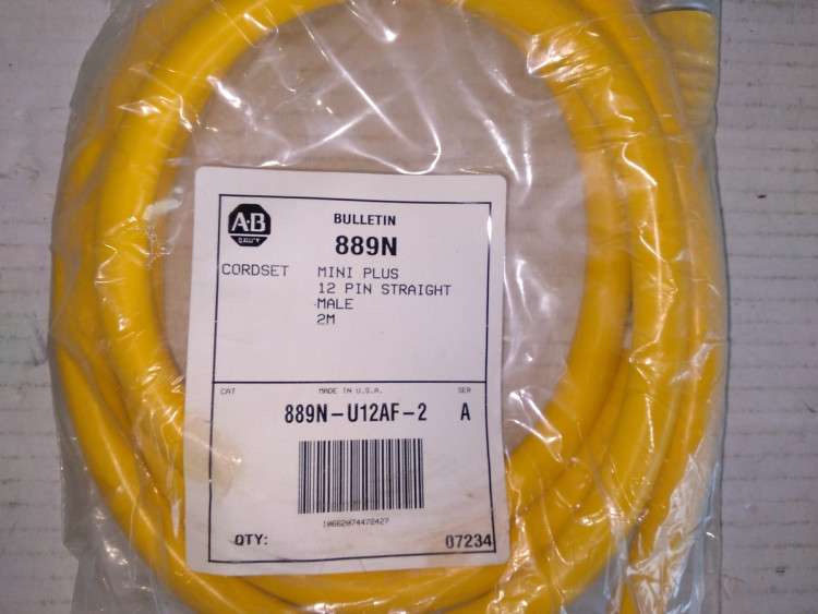 ALLEN BRADLEY 889N-U12AF-10 CORDSET MINI PLUS MALE STRAIGHT ALLEN BRADLEY 889N-U12AF-10 CORDSET MINI PLUS MALE STRAIGHT