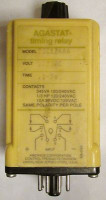 AGASTAT STB12AAA TIME DELAY RELAY 120VAC 1-10SEC