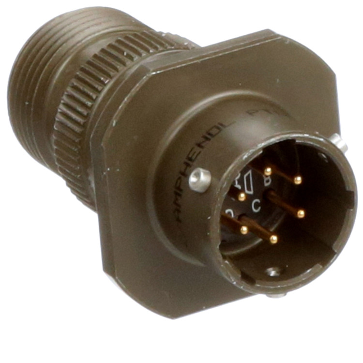 AMPHENOL PT01A-10-6P CIRCULAR CONNECTOR RCPT, SIZE 10, 6POS, CABLE; CONNECTOR TYPE:CIRCULAR INDUSTRIAL; CONNECTOR BODY MATERIAL:ALUMINIUM; GENDER:RECEPTACLE; CONTACT GENDE AMPHENOL PT01A-10-6P CIRCULAR CONNECTOR RCPT, SIZE 10, 6POS, CABLE; CONNECTOR TYPE:CIRCULAR INDUSTRIAL; CONNECTOR BODY MATERIAL:ALUMINIUM; GENDER:RECEPTACLE; CONTACT GENDE