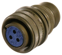 AMPHENOL 97-3106A-16S-850 MS (MIL-C-5015) /97 SERIES 3106A SOLID SHELL STRAIGHT PLUG SHELLS, STRAIGHT BODY STYLE, SOLDER TERMINATION, 16S SHELL SIZE, INSERT ARRANGEMENT, PLUG G