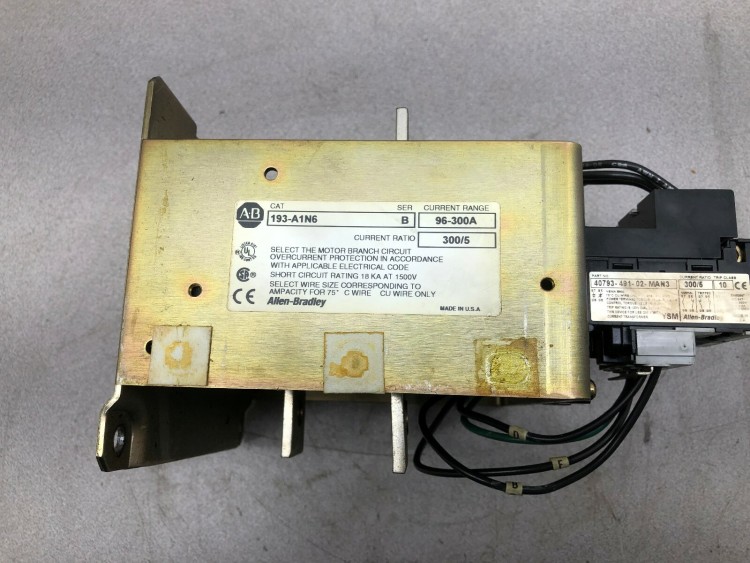 ALLEN BRADLEY 193-A1N6 OVERLOAD RELAY IEC 96-300AMP ADJ SMP1 MANUAL RESET ALLEN BRADLEY 193-A1N6 OVERLOAD RELAY IEC 96-300AMP ADJ SMP1 MANUAL RESET