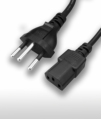AC Power Cord, 250VAC 10A, Straight C15, MP232 Plug, SWITZ AC Power Cord, 250VAC 10A, Straight C15, MP232 Plug, SWITZ