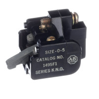 ALLEN BRADLEY 1495-F1 CONTACT,AUXILIARY FOR STARTER OR CONTACTOR