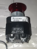 ALLEN BRADLEY 800T-FXTP16RD4 30.5MM TYPE 4/13 2 POS. PB-ILLUM., PUSH-PULL/TWIST, RED, MUSHRM HD, INCAND., 120V AC 50/60 HZ, 1 NCLB
