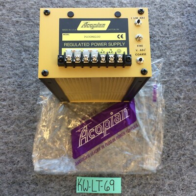 ACOPIAN P030MX100 POWER SUPPLY REGULATED 0-30V
