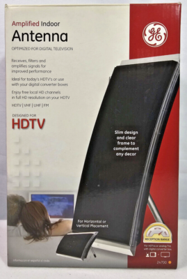 GE RCA ANTENNA AMPLIFIED INDOOR HDTV GE RCA ANTENNA AMPLIFIED INDOOR HDTV