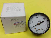 AMETEK 3547150 PRESSURE GAUGE LIQUID FILLED 0-100PSI 1/4IN NPT-LM