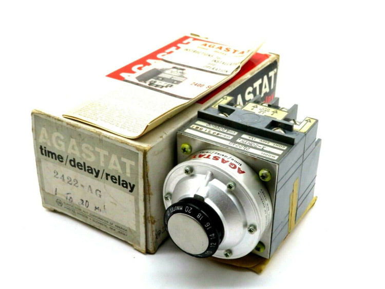 AGASTAT 2422SC TIMING RELAY 1.5-15SECOND OFF DELAY DPDT 250VDC