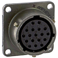 AMPHENOL PT02E14-18P CIRCULAR CONN, RCPT, SIZE 14, 18POS, BOX; CONNECTOR TYPE:CIRCULAR INDUSTRIAL; CONNECTOR BODY MATERIAL:ALUMINIUM; GENDER:RECEPTACLE; CONTACT GENDER:PIN