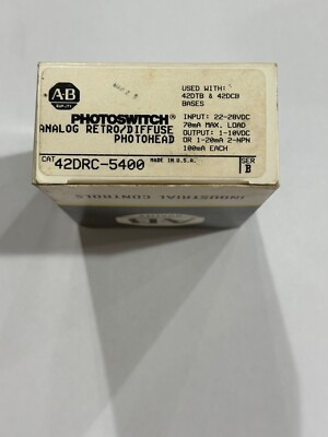 ALLEN BRADLEY 42DRC-5400 PHOTOELECTRIC SERIES 5000 BLUE LINE ALLEN BRADLEY 42DRC-5400 PHOTOELECTRIC SERIES 5000 BLUE LINE