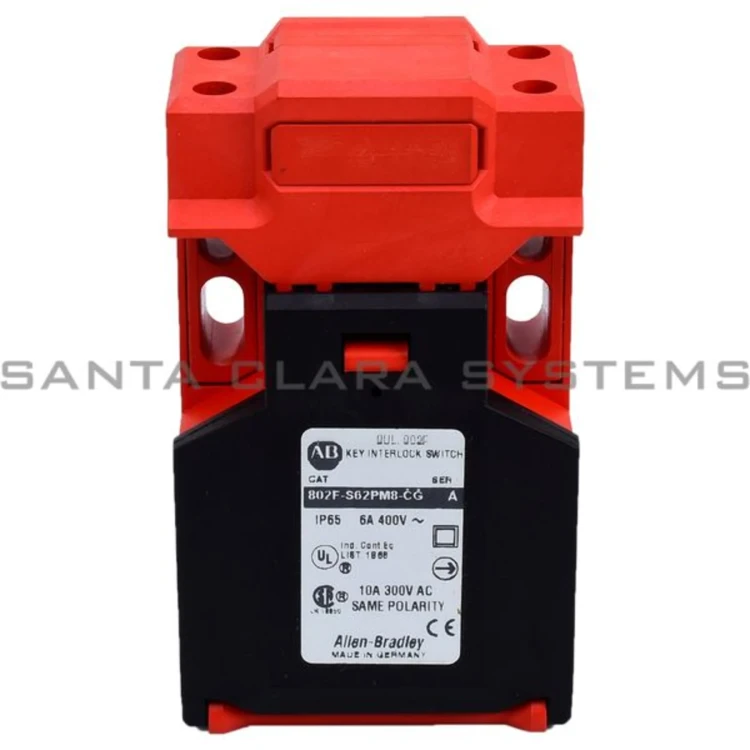 ALLEN BRADLEY 802F-S62P8-CG INTERLOCK SWITCH KEY10AMP 300VAC SAME POLARITY ALLEN BRADLEY 802F-S62P8-CG INTERLOCK SWITCH KEY10AMP 300VAC SAME POLARITY