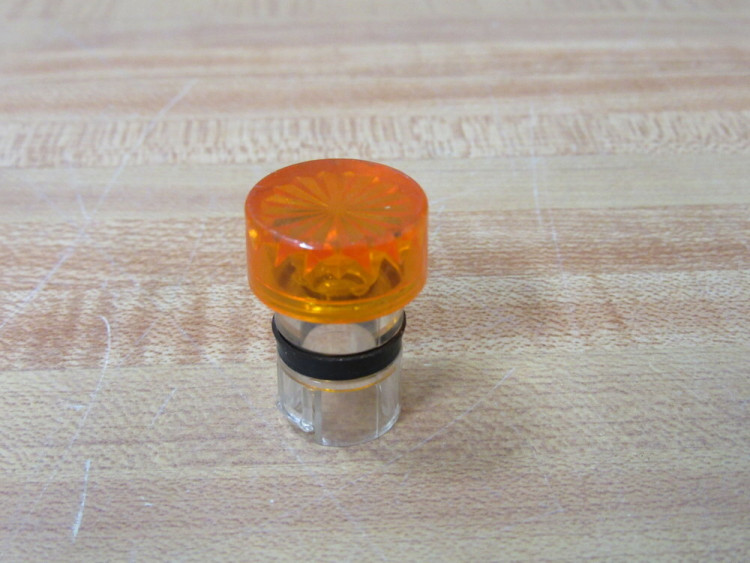 ALLEN BRADLEY 800MR-N2A PILOT LIGHT CAP AMBER PUSH-TO-TEST