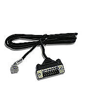 SHIELDED CABLE TO CONNECT ANY OP400 SERIES OPTIMATE UNIT TO A DL405 CPU. 2M (6.56 FT.) RS-232C CABLE, RJ12 MODULAR PLUG TO 15-PIN D-SHELL MALE CONNECTOR.