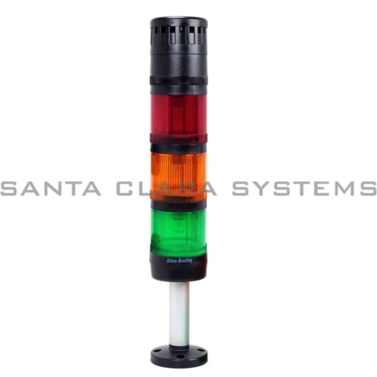 ALLEN BRADLEY 855-TE-B-24-D3-D5-D4-A1 STACK LIGHT 25CM POLE MOUNT G/A/R SINGLE TONE 24V